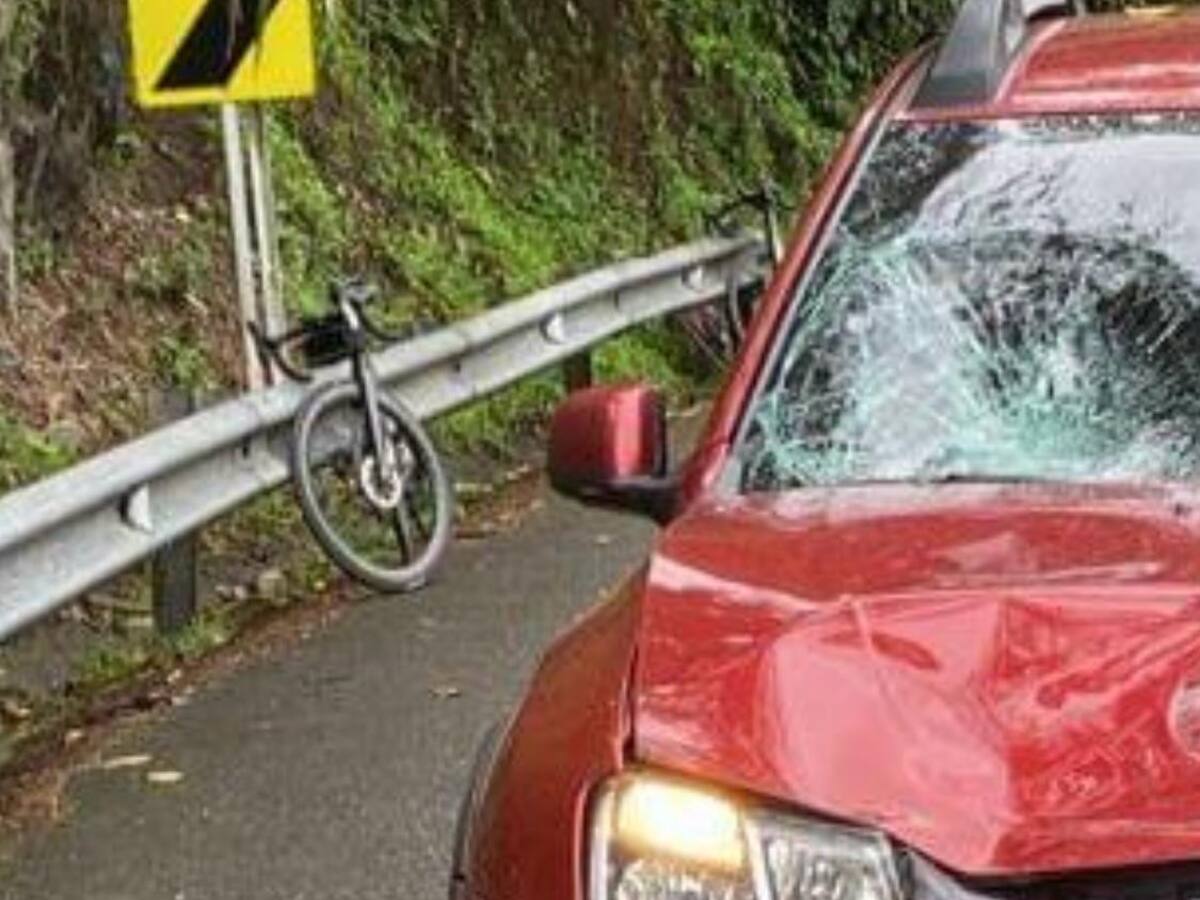 Ciclista falleció en grave accidente que se registró cerca a La Manuela, Manizales