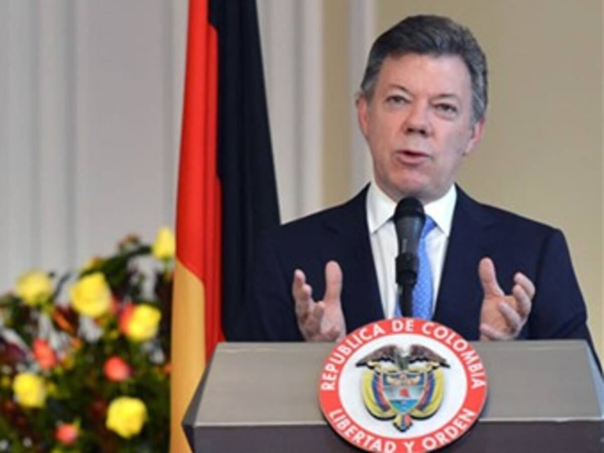 Santos destaca apoyo de Alemania al proceso de paz