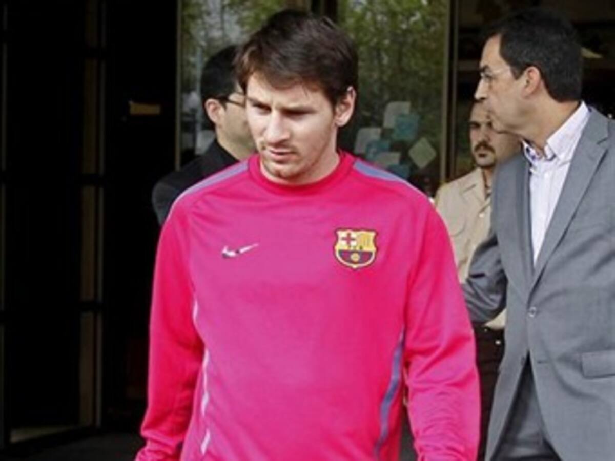 Messi inicia proceso de recuperación en ciudad deportiva del Barcelona tras esquince de tobillo
