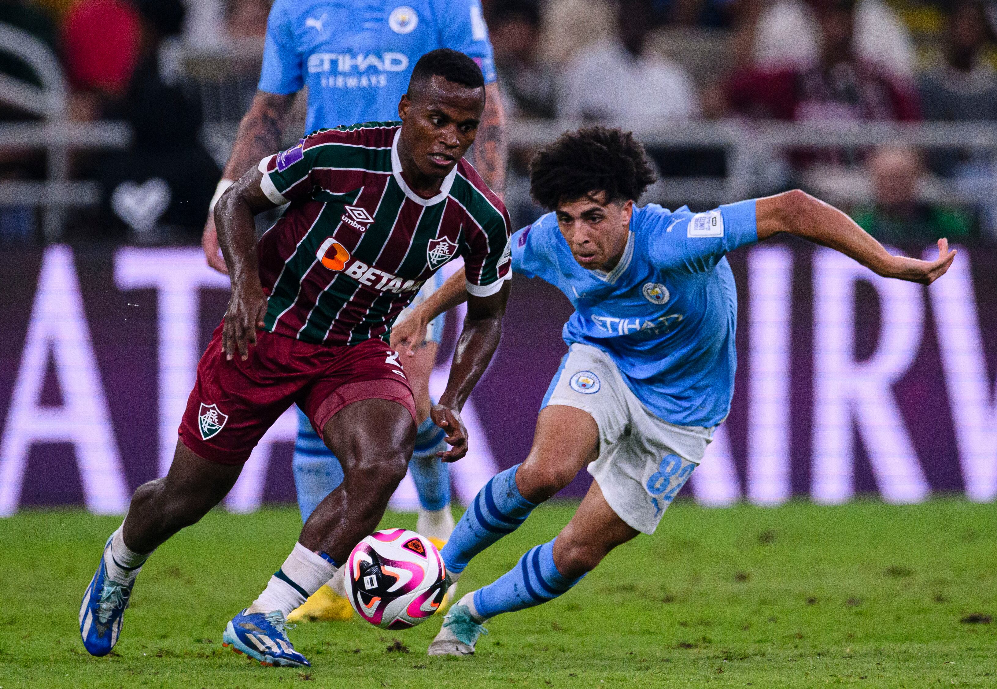 Jhon Arias con Fluminense ante el Manchester City | Foto: Marcio Machado/Eurasia Sport Images/Getty Images
