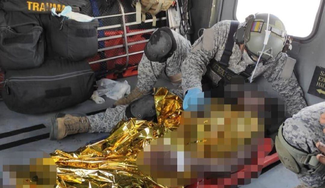 El menor fue trasladado al Hospital San Vicente Fundación de Rionegro, en Antioquia.