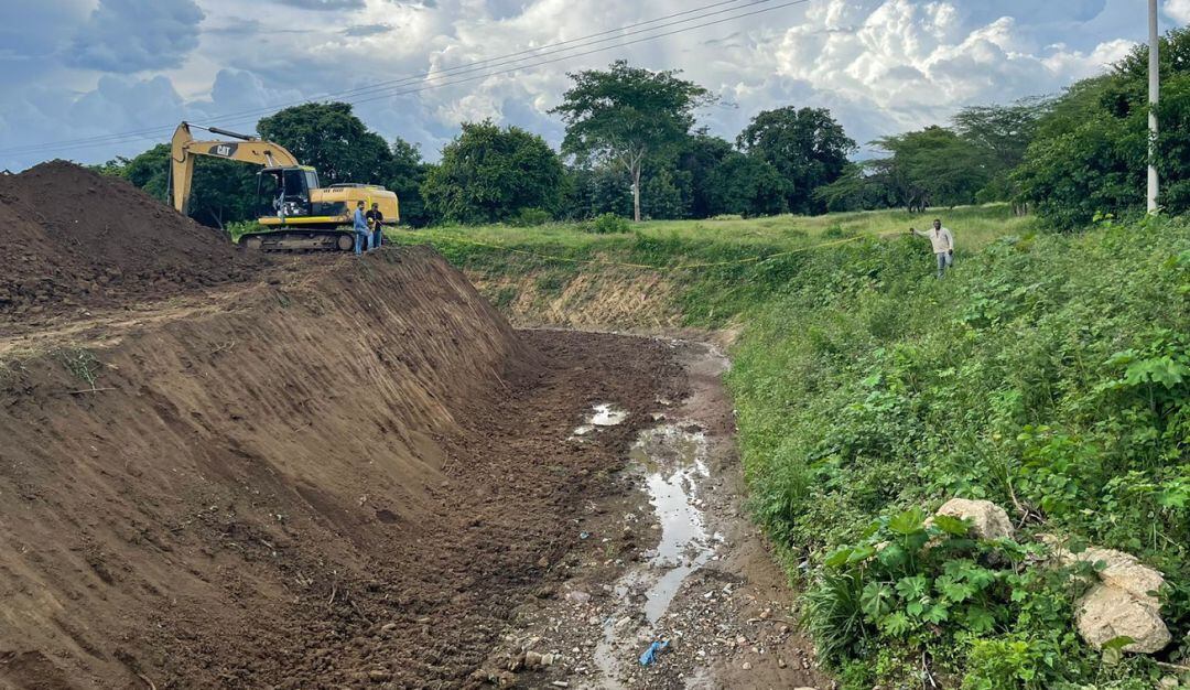 El mantenimiento es adelantado por Cardique en 500 metros lineales del cauce de este cuerpo de agua