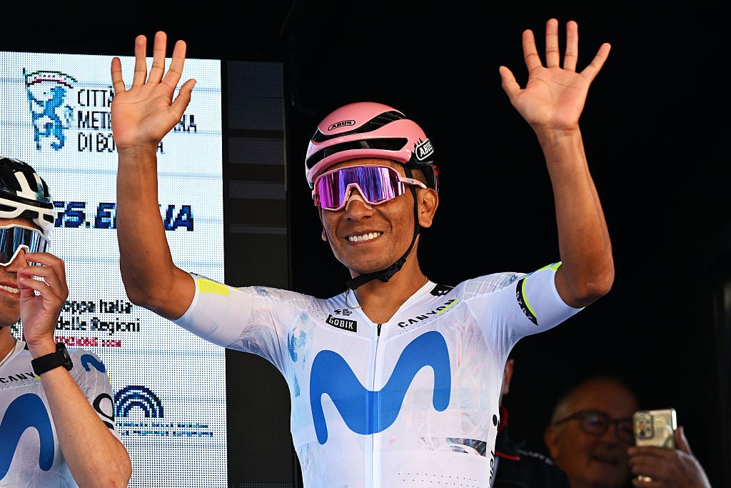 Nairo Quintana se despide del ciclismo profesional: vea el emotivo homenaje en el Giro de Emilia. (Photo by Dario Belingheri/Getty Images)