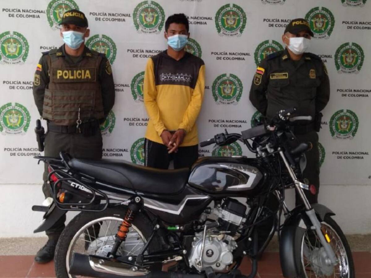 Capturado 'Gury' por presunto hurto motocicletas en Magangué