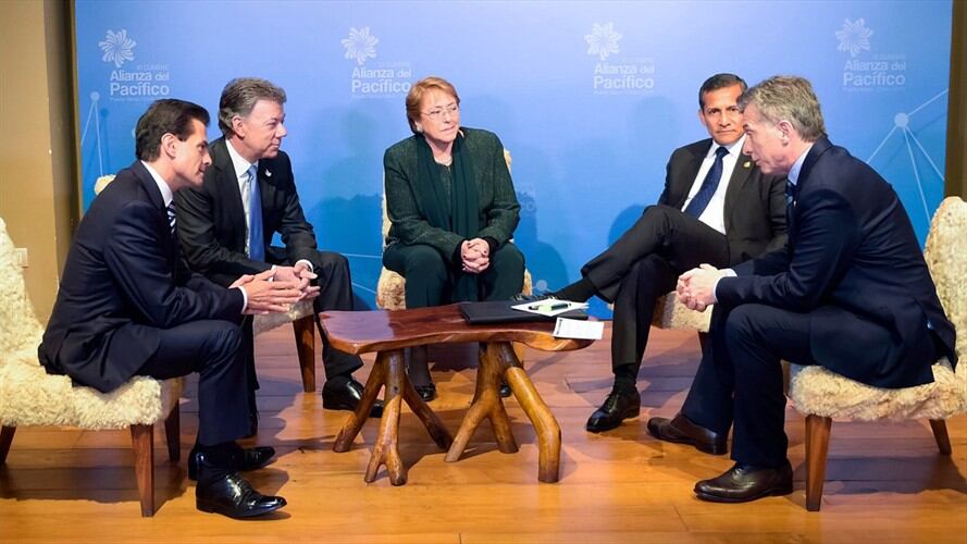 Cumbre de la Alianza del Pacífico en su décimo primera versión, en Chile. Foto: Agencia EFE