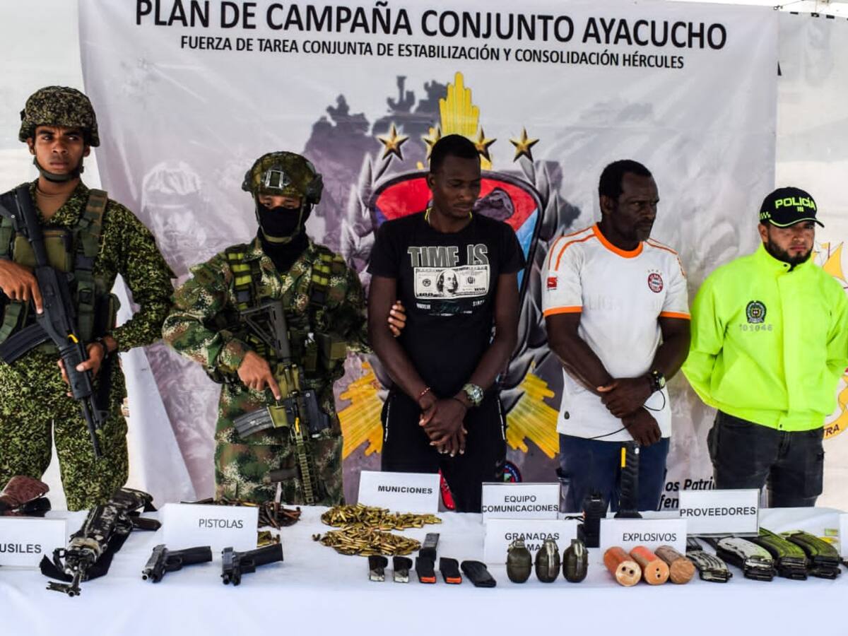 Tras un combate en Tumaco, Nariño, las Fuerzas Militares capturaron a dos disidentes FARC