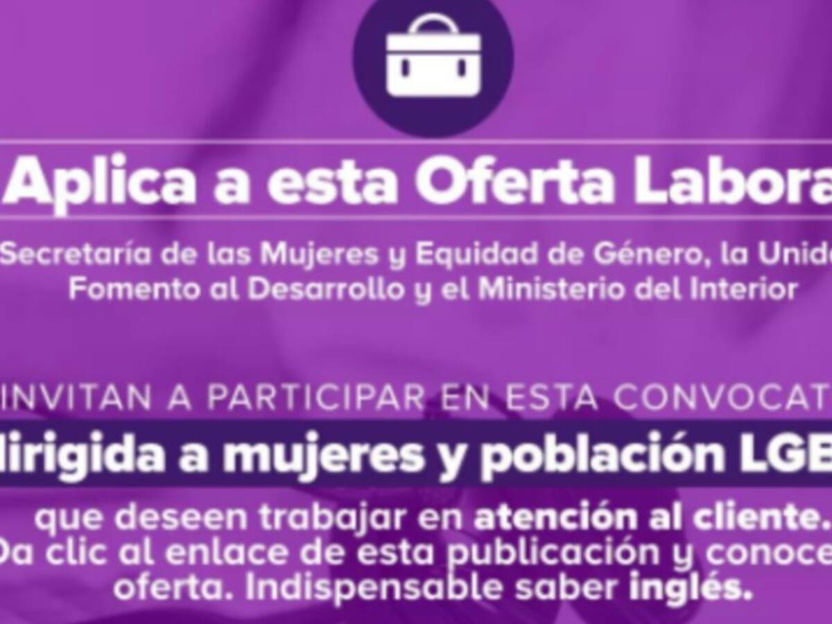 Hay 100 vacantes laborales en Manizales para mujeres y población LGBTI