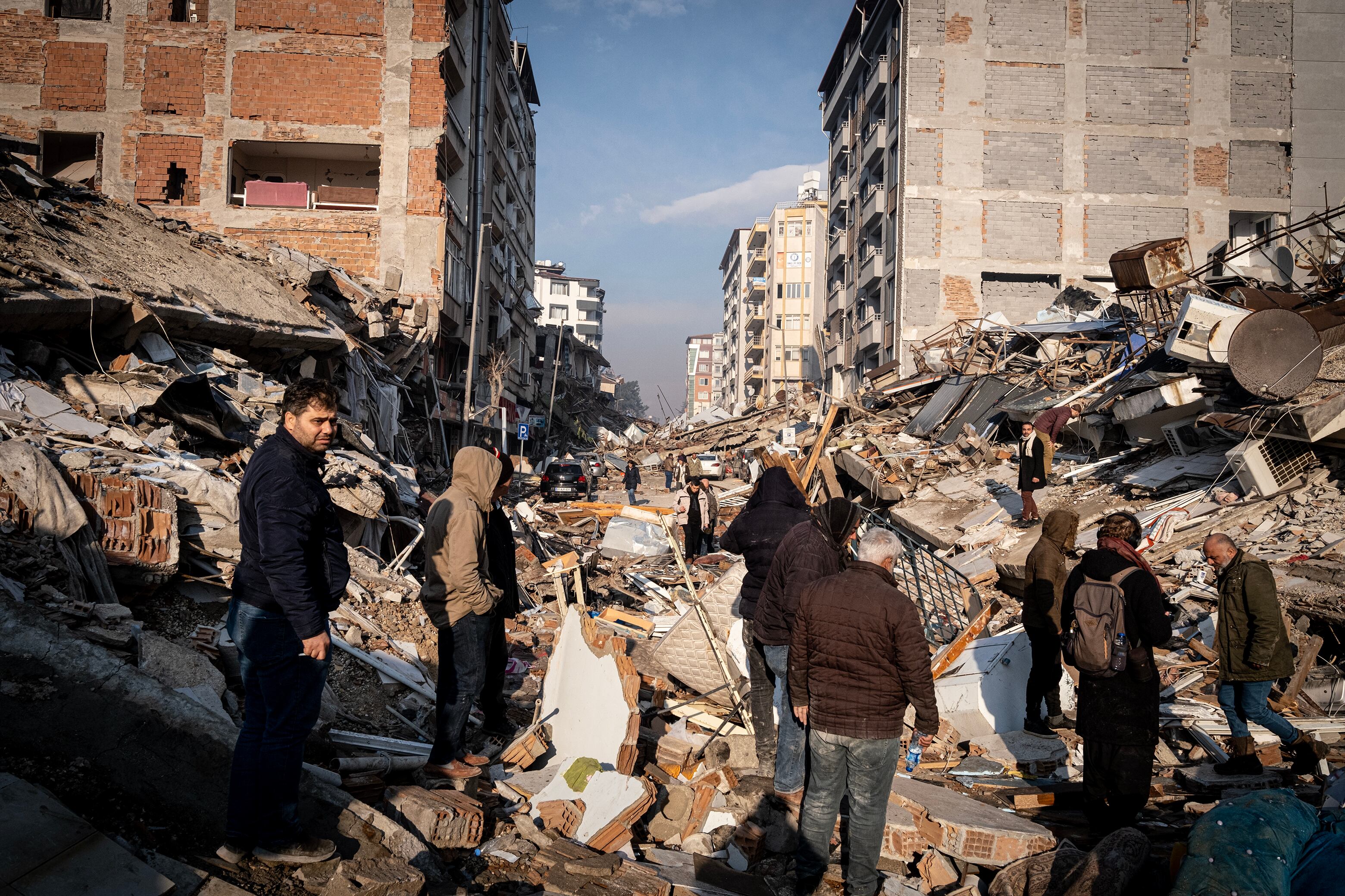 Edificios destruidos en Hatay el 8 de febrero de 2023 en Hatay, Türkiye. Foto de Ugur Yildirim / imágenes dia a través de Getty Images.