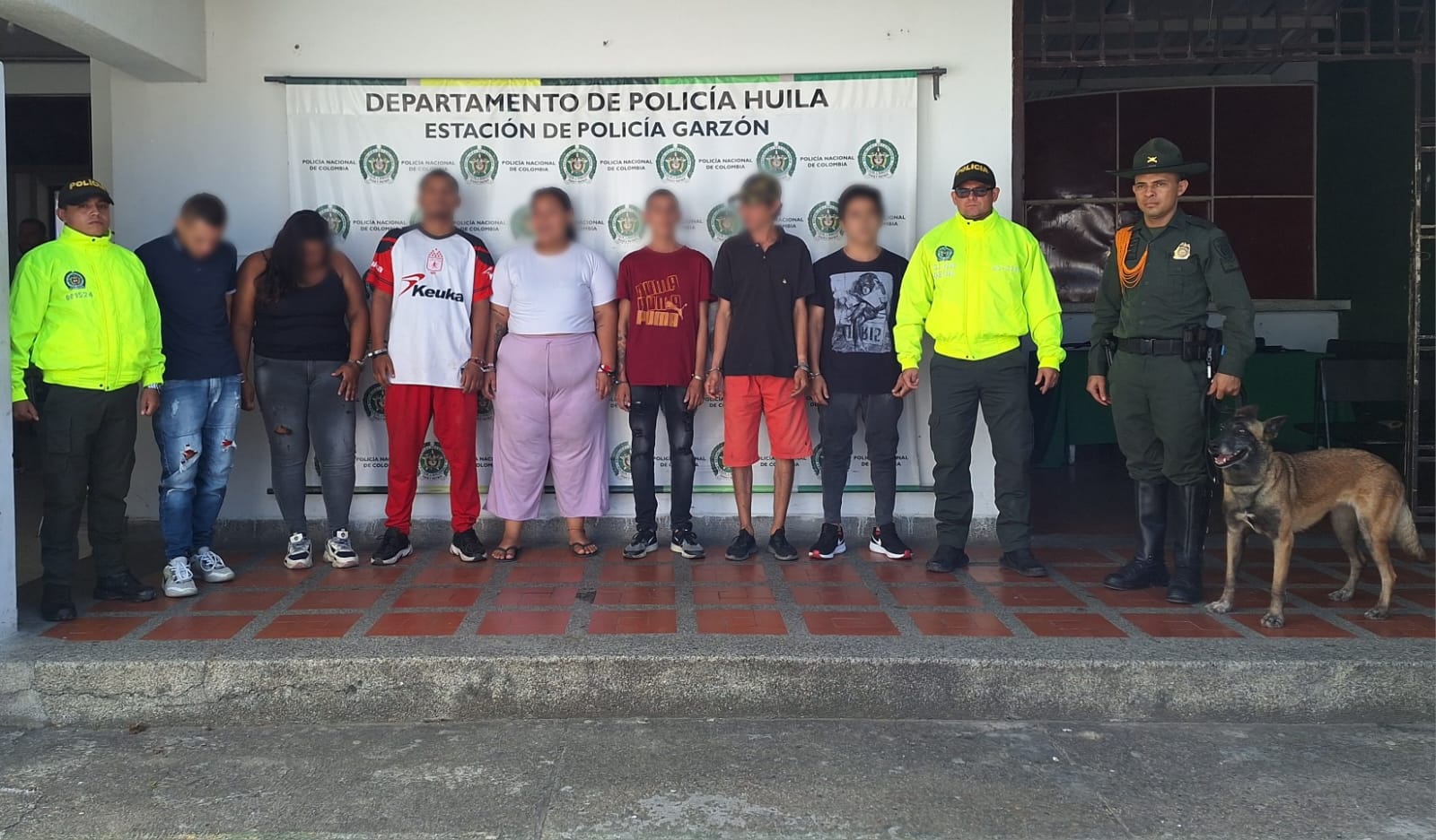 Un Juez de la República les dicto a los 8 capturados medida de aseguramiento.