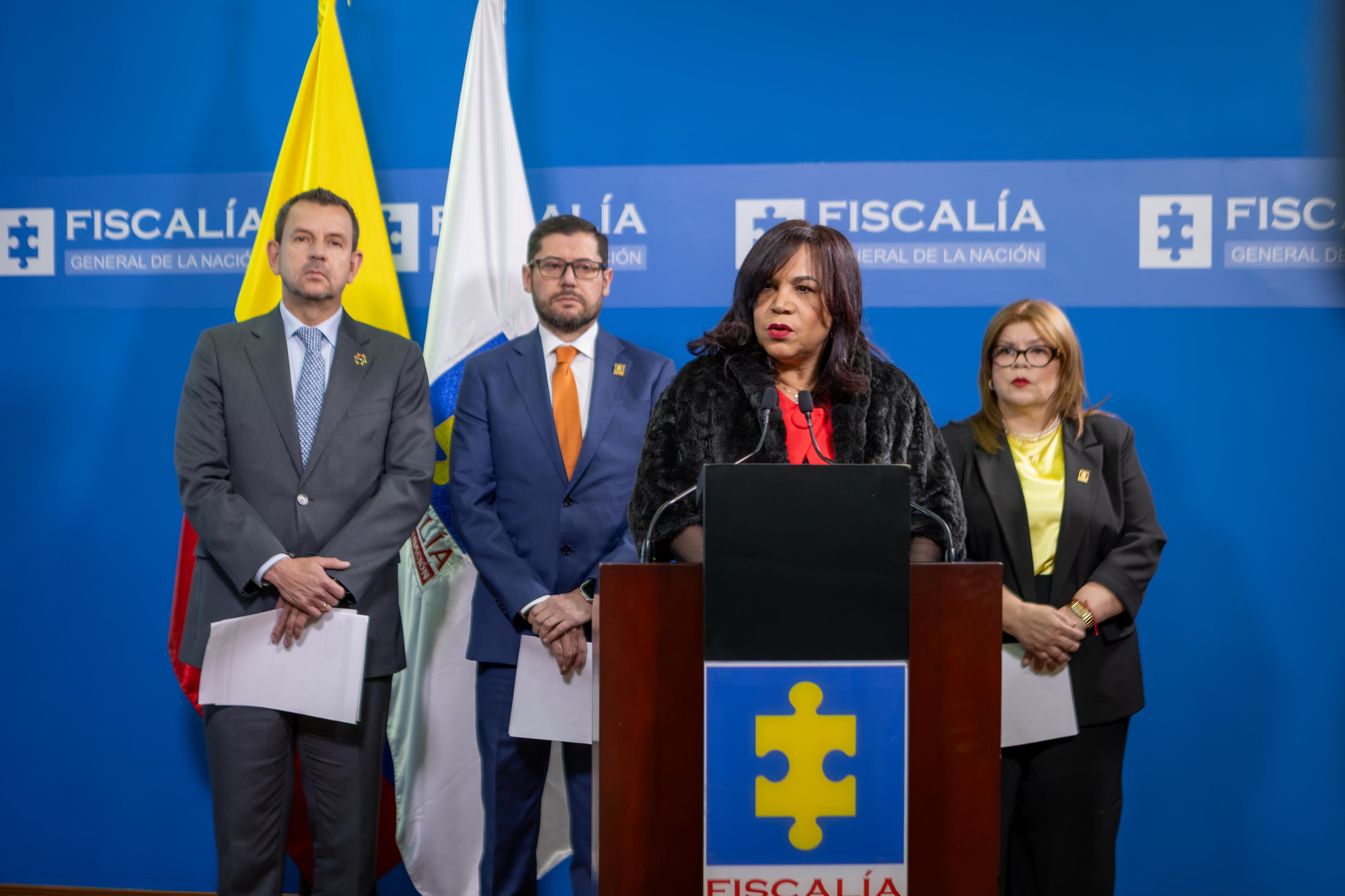 La Fiscalía General de la Nación dio a conocer que se capturaron a 13 personas en diferentes regiones del país / Foto: Fiscalía General de la Nación.