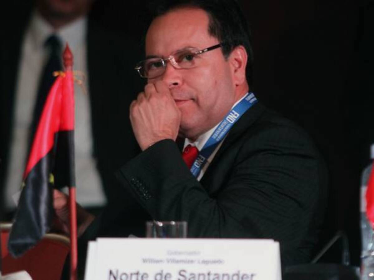 Hoy imputan cargos al gobernador de Norte de Santander
