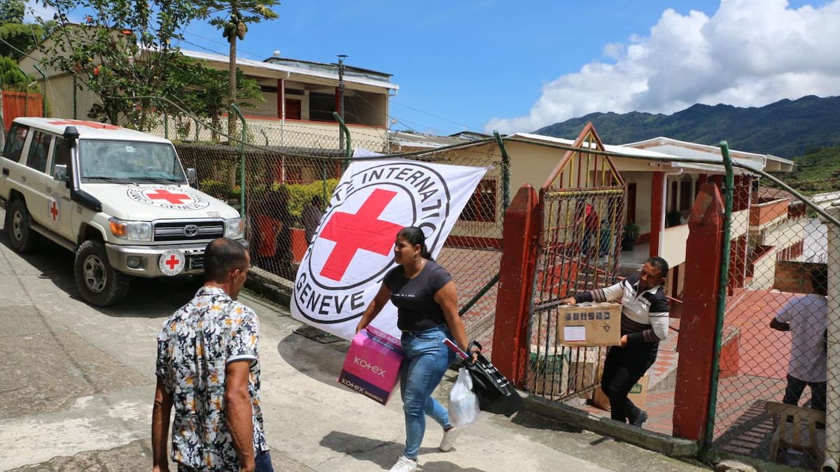 Comité Internacional de la Cruz Roja entregó kits de aseo a los desplazados de Briceño, Antioquia