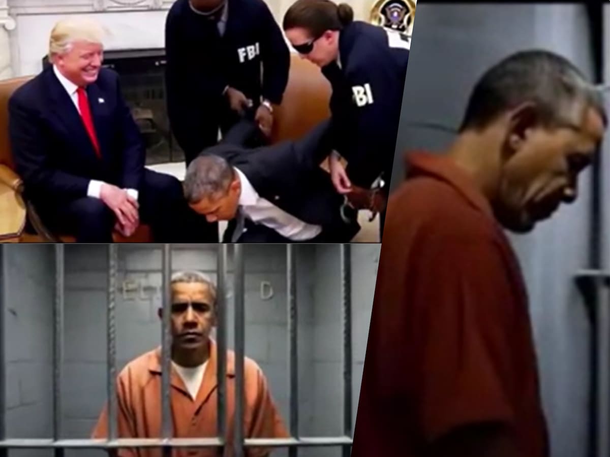 Trump difunde video generado con IA en el que Obama es arrestado