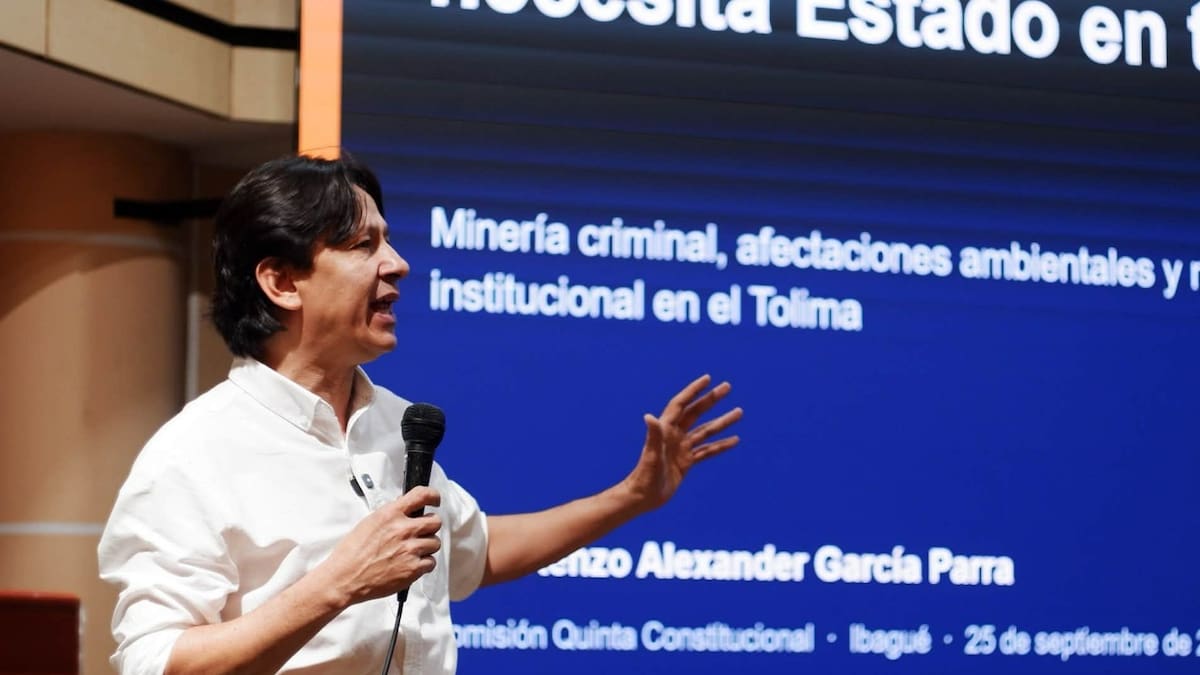 Congresista del Tolima revela denuncias de presunta corrupción policial en zonas de minería ilegal