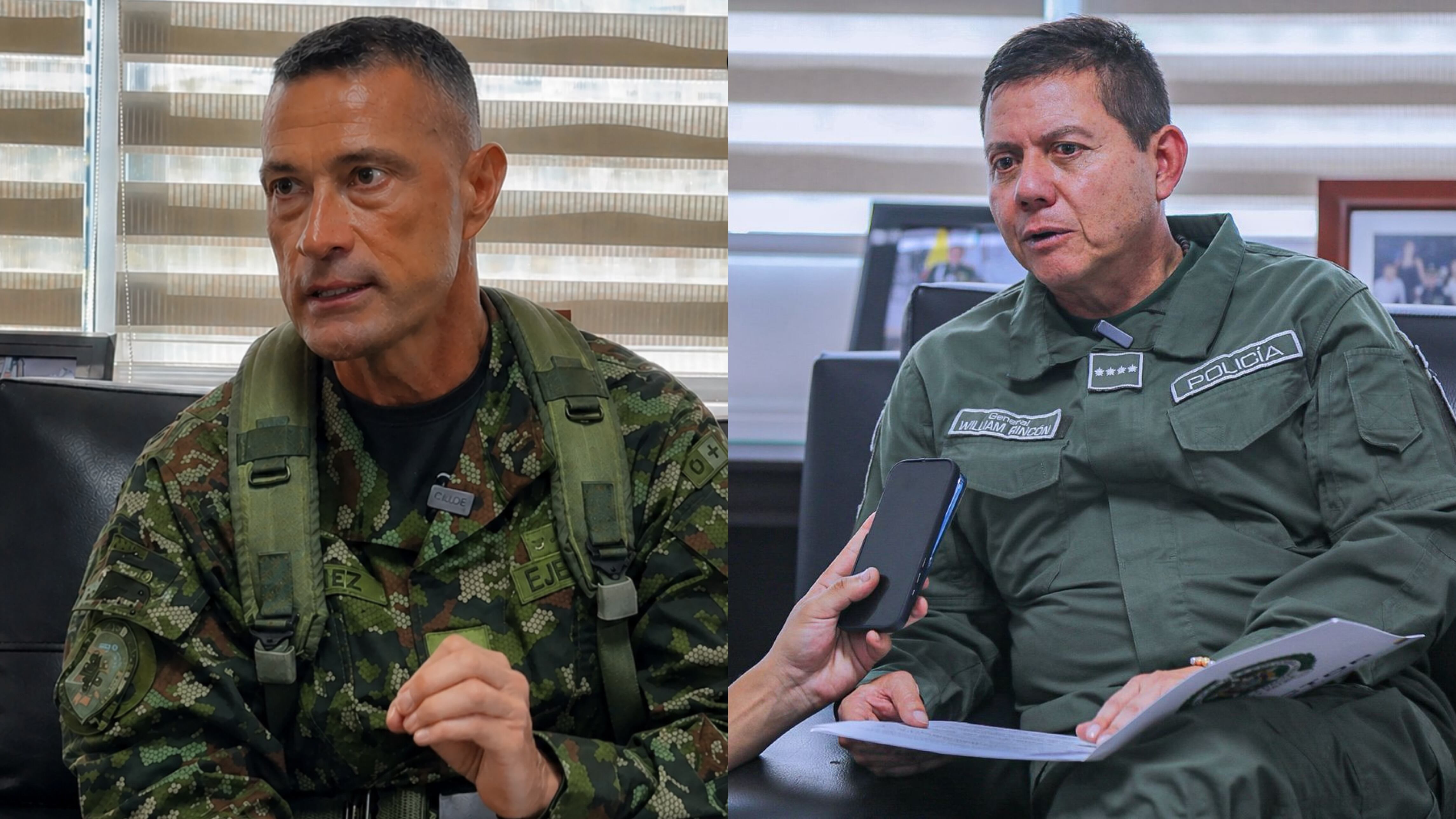 Comandante de Ejército y Director de Policía en Caracol Radio.