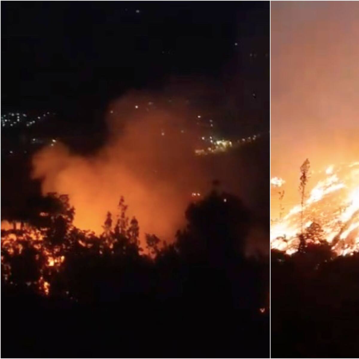 Esta fue la causa del tremendo incendio en Ruitoque, Santander