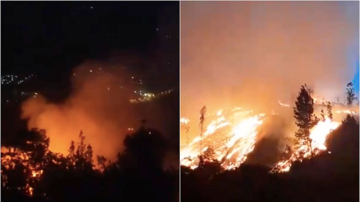 VIDEOS: imágenes que dejó el incendio que llegó al condominio Ruitoque en Santander