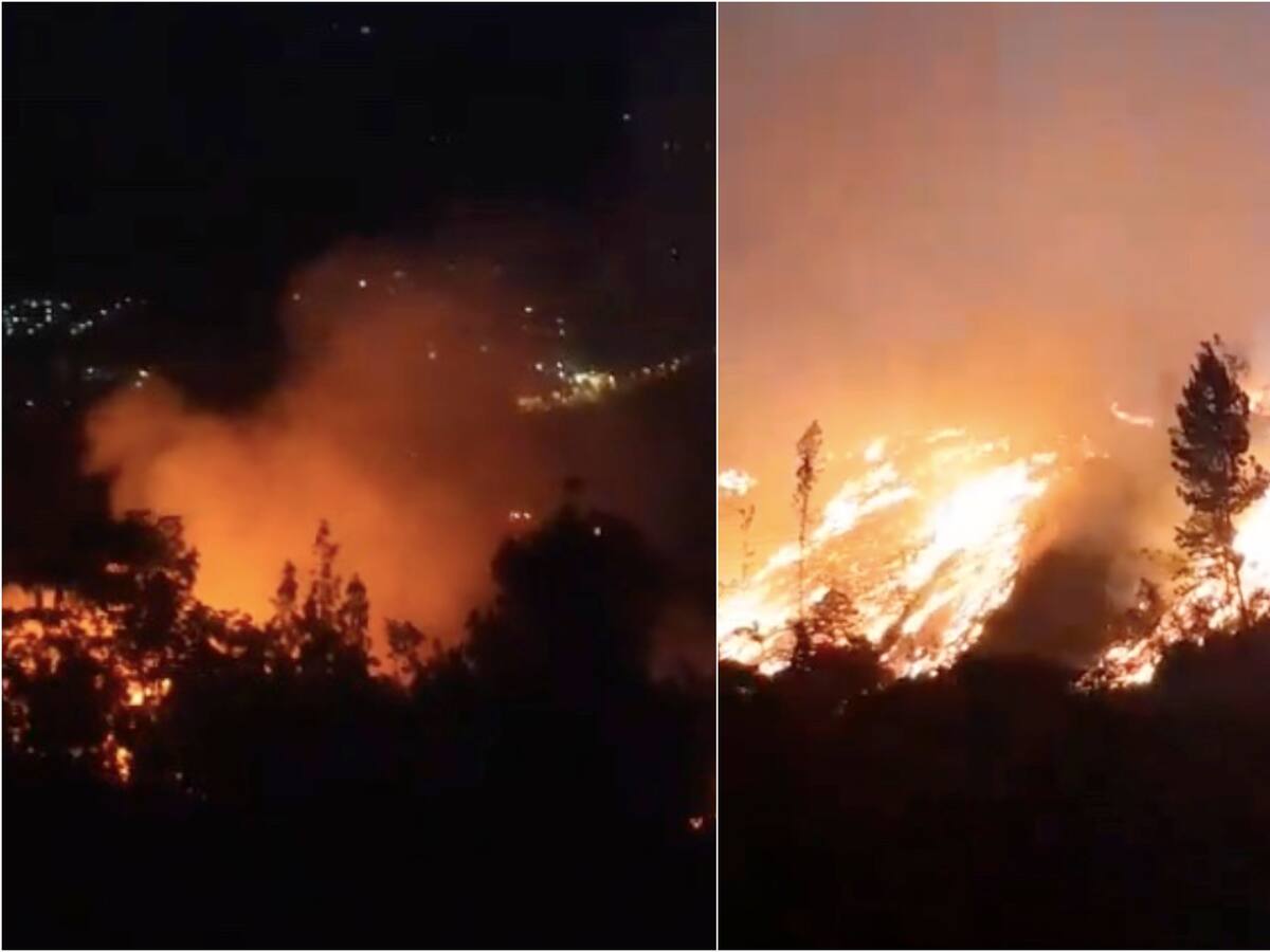 Esta fue la causa del tremendo incendio en Ruitoque, Santander