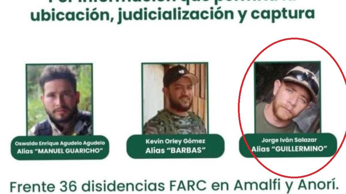 ¡Atención! fue dado de baja alias Guillermino, uno de los cabecillas de las disidencias en Antioquia