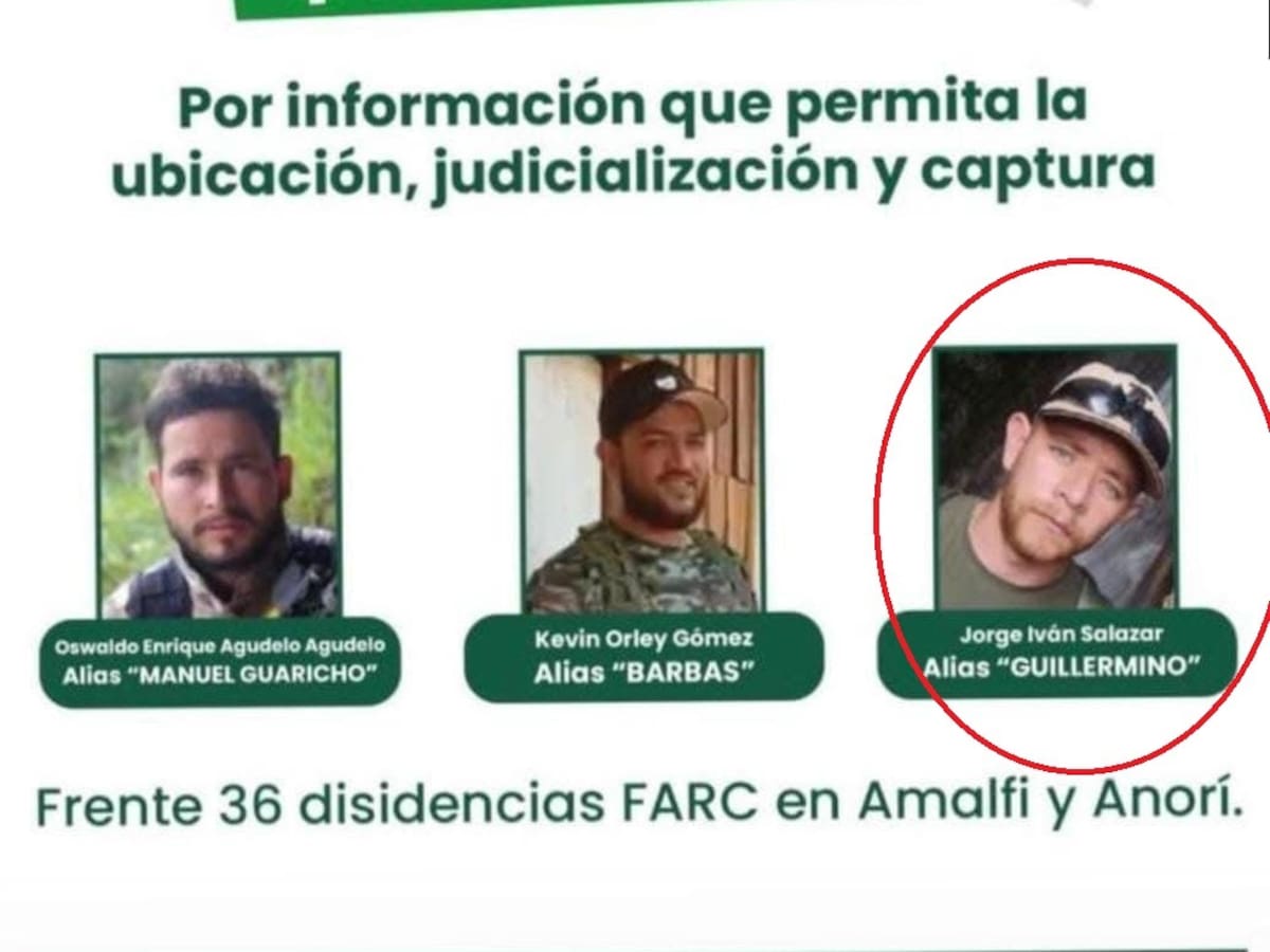 ¡Atención! fue dado de baja alias Guillermino, uno de los cabecillas de las disidencias en Antioquia
