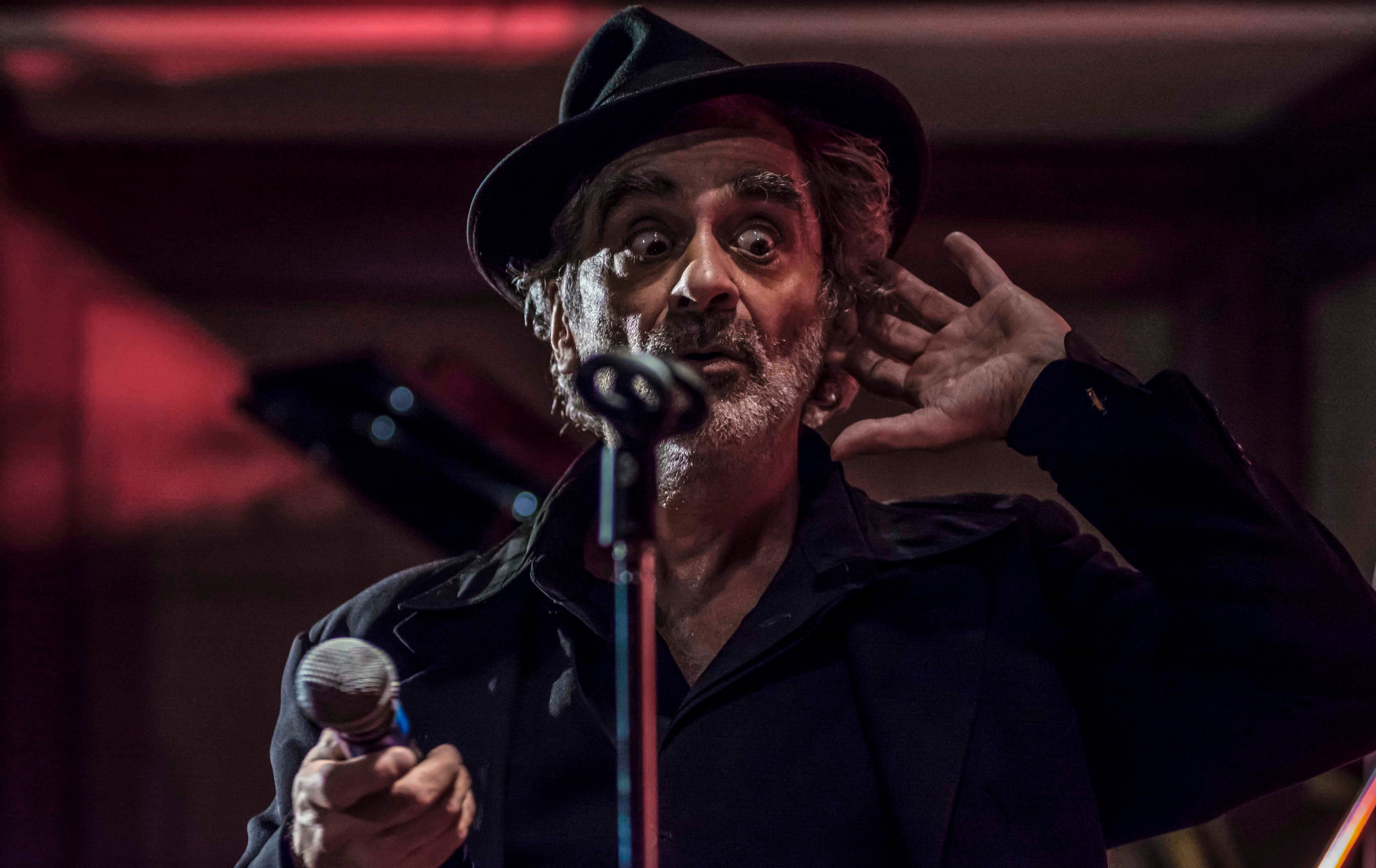 HOTEL PALATINO, ROME, ITALIY, ITALY - 2017/04/08: Daniel Melingo "Anda Tour 2017" performs live at Hotel Palatino in Rome, Italy. (Photo by Fabrizio Sodani/Pacific Press/LightRocket via Getty Images)