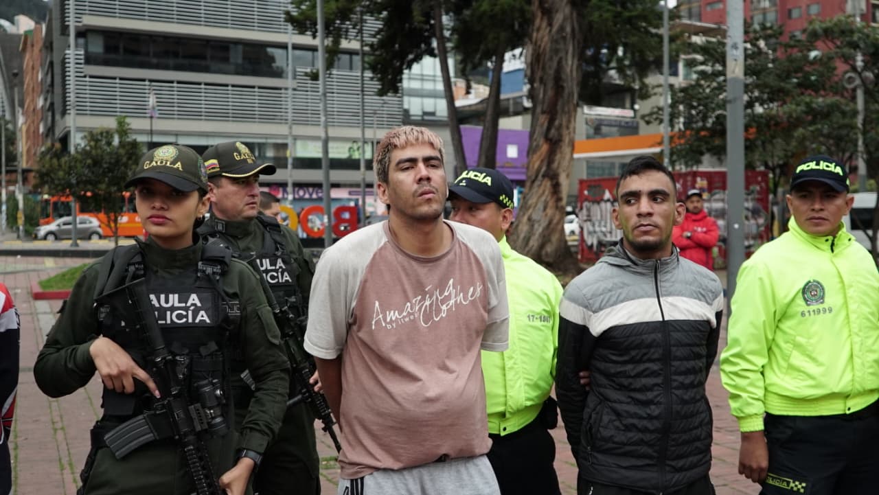 Capturados por pertenecer al Tren del Aragua en Bogotá.