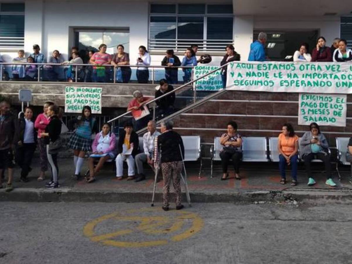 Tres meses sin salario completaron trabajadores hospital La Misericordia