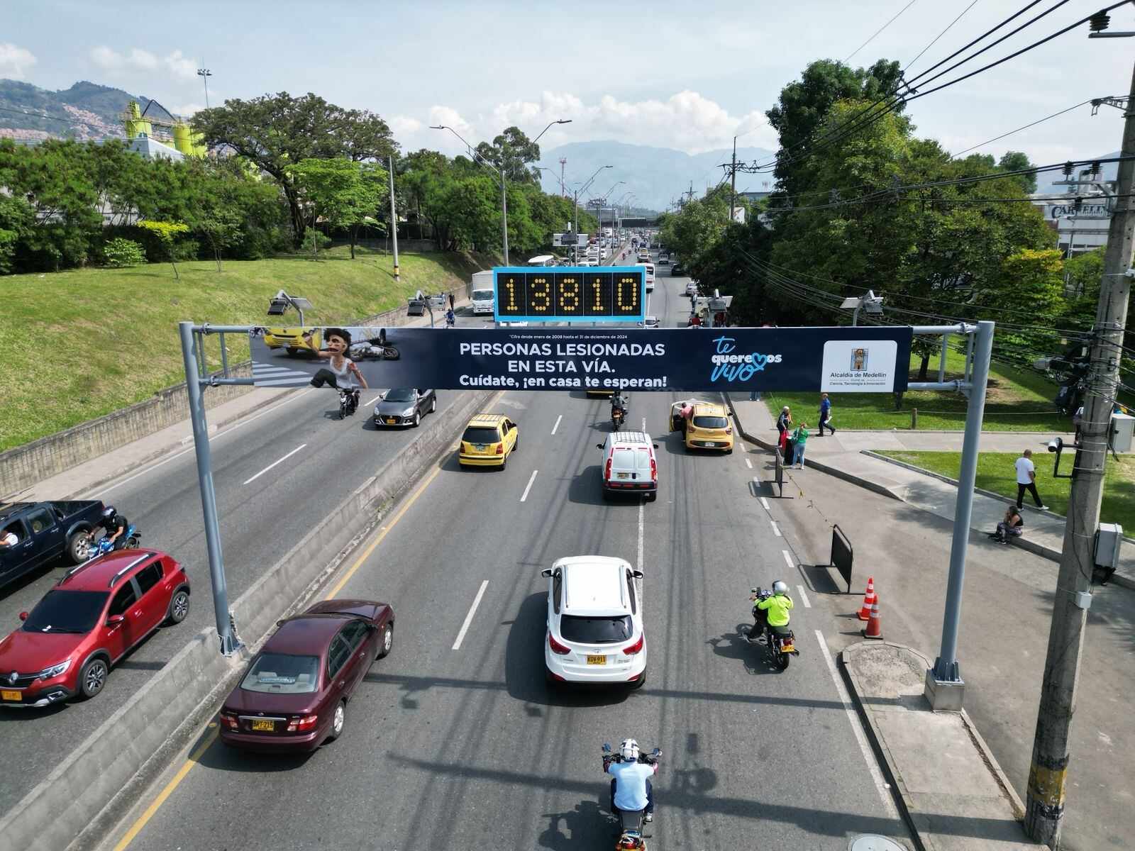 Alta accidentalidad en Autopista Norte- foto alcaldía de Medellín