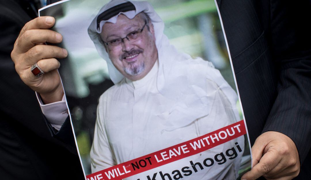 Protesta para que se conozca la verdad sobre responsables del asesinato de Khashoggi