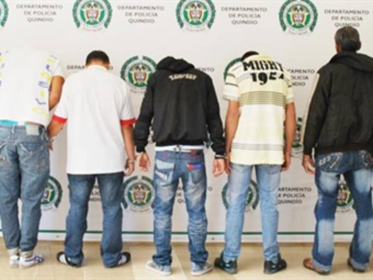 Capturadas 21 personas en Quindío por micro tráfico