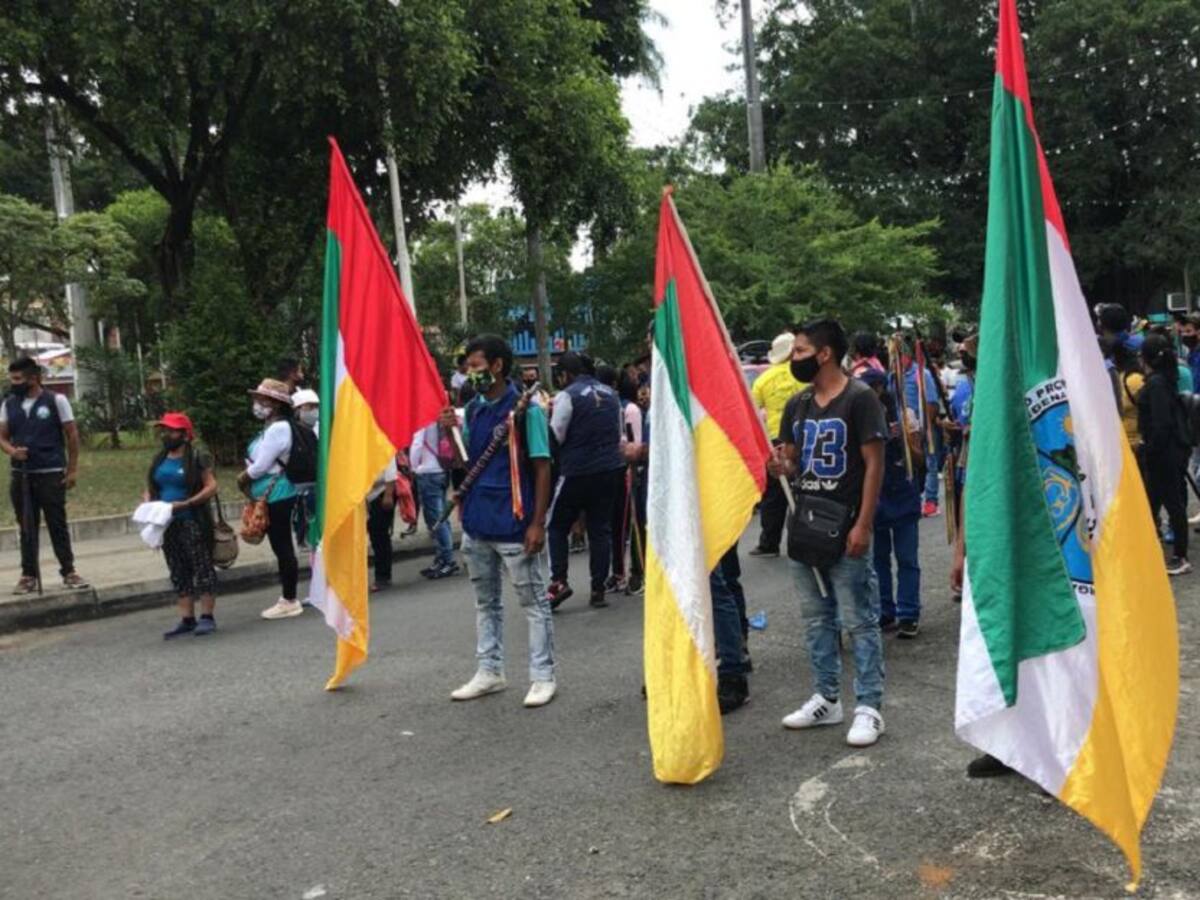 Comunidades indígenas del Valle se suman a la minga