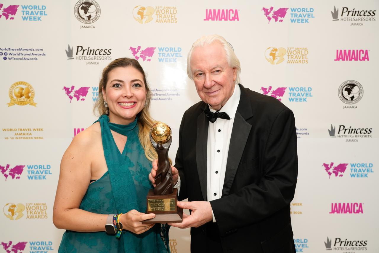 El Greater Medellín Convention & Visitors Bureau recibió el premio South America’s Leading City Tourist Board 2026. Cortesía: Alcaldía de Medellín