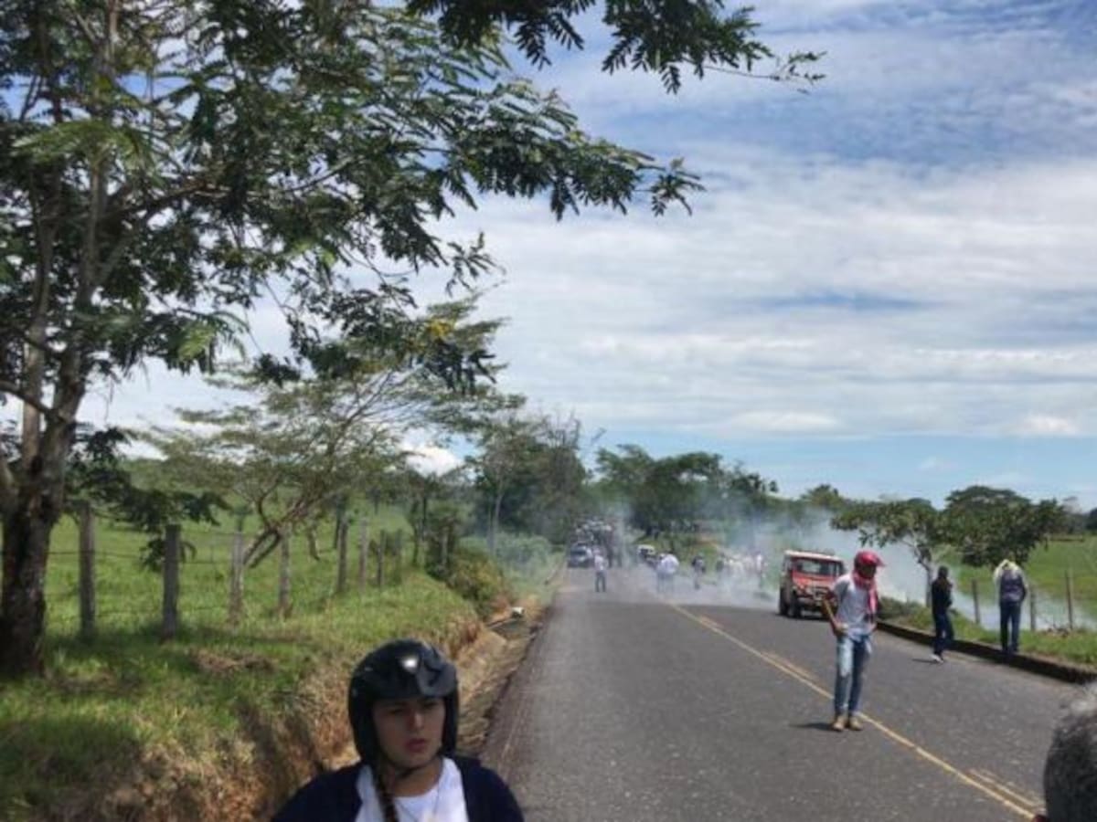 Disturbios entre campesinos y Esmad en Caquetá