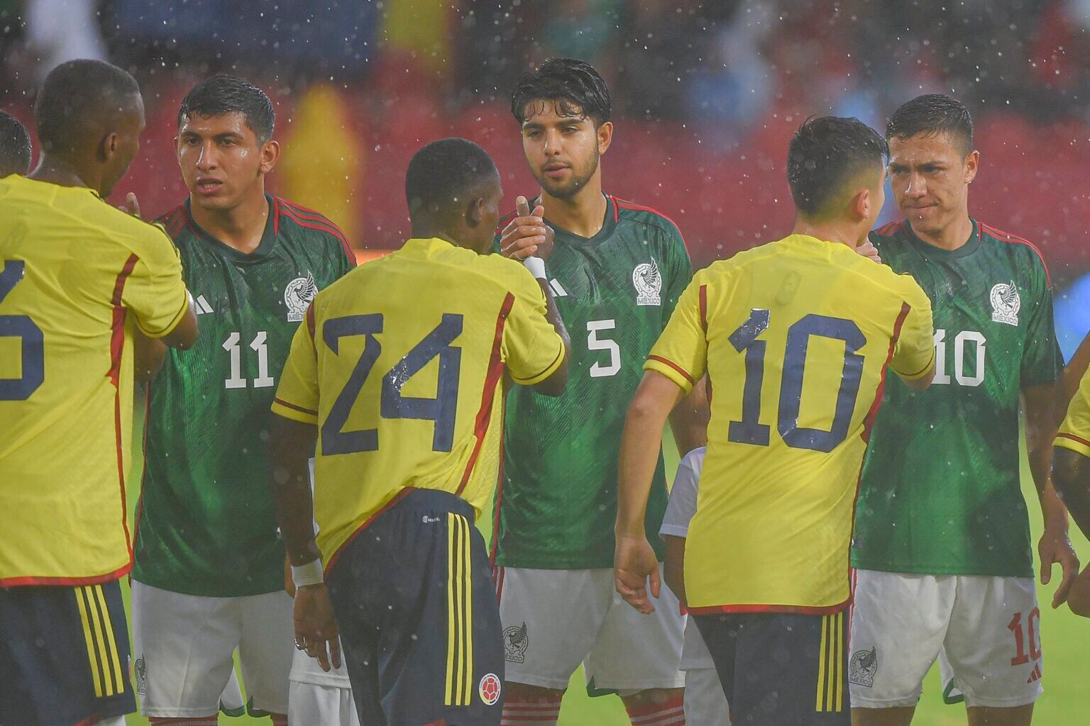 Duelo amistoso entre México y Colombia / FCF