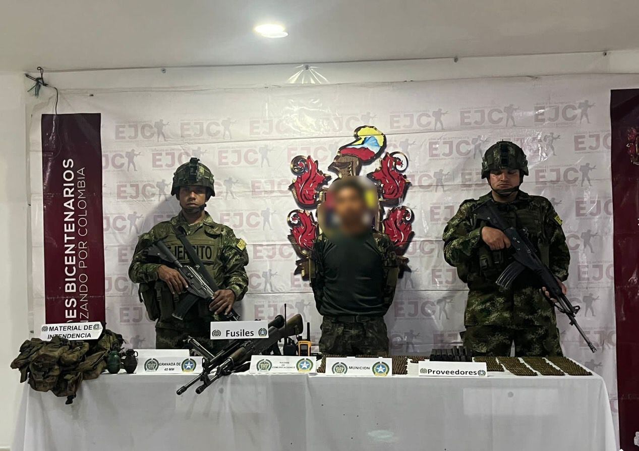 Recuperan menor de las disidencias. Foto: Ejercito Nacional