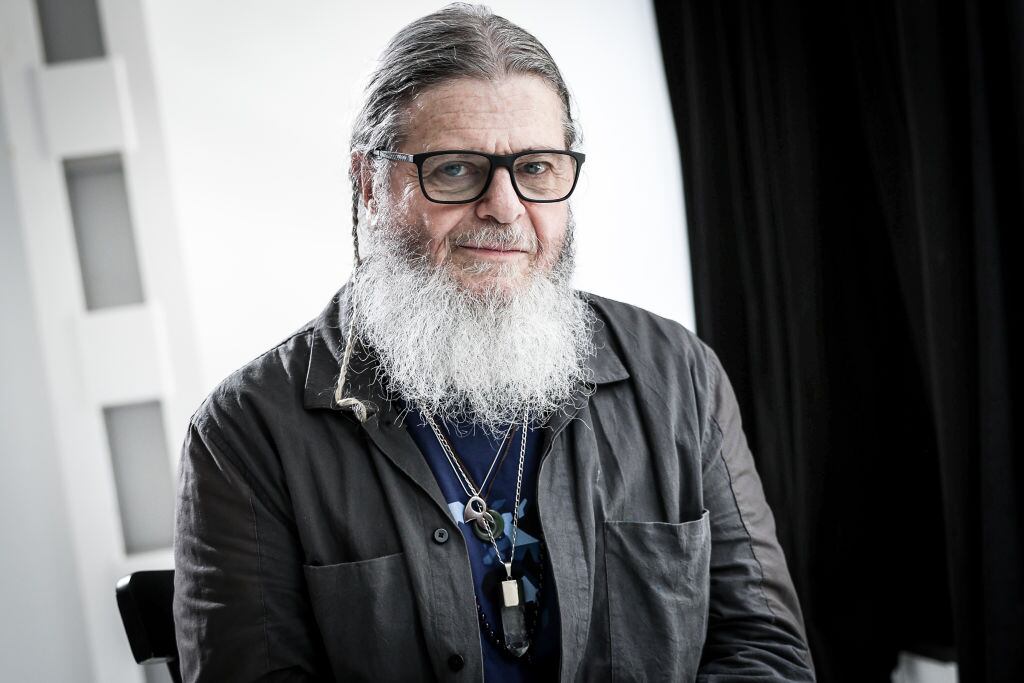 MADRID, SPAIN - JUNE 29: Argentinian musician Gustavo Santaolalla poses for a portrait session at TAI University on June 29, 2023 in Madrid, Spain. (Photo by Pablo Cuadra/Getty Images)