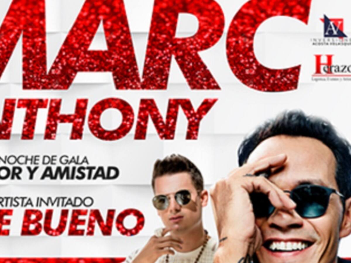 Noche de Gala Amor y Amistad con Marc Anthony y Pipe Bueno