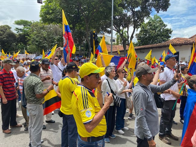 Así fue la marcha de la oposición en Bucaramanga