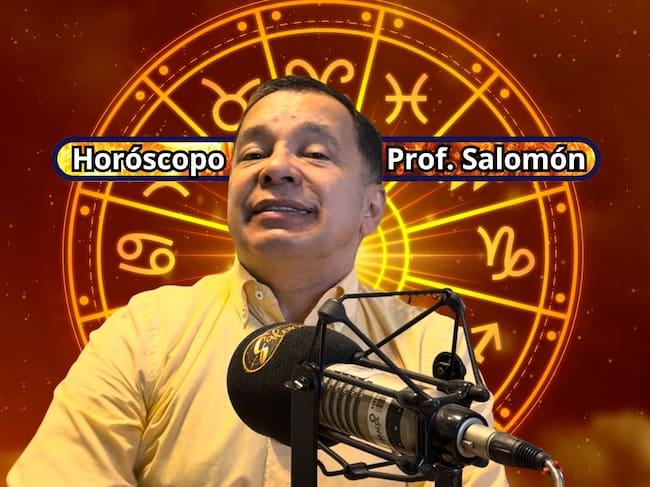 Él es el profesor Salomón, experto en la lectura del Horóscopo y el Tarot (Crédito: Profesor Salomón - Youtube) // De fondo: Imagen ilustrativa del horóscopo (crédito: Getty Images).