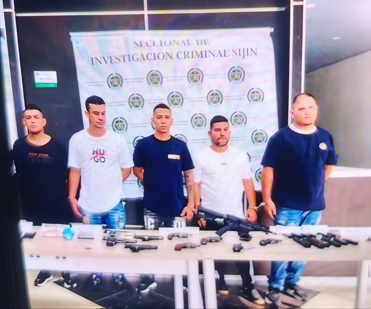 Capturados cinco sicarios en conjunto residencial del área metropolitana. / Foto: Cortesía.