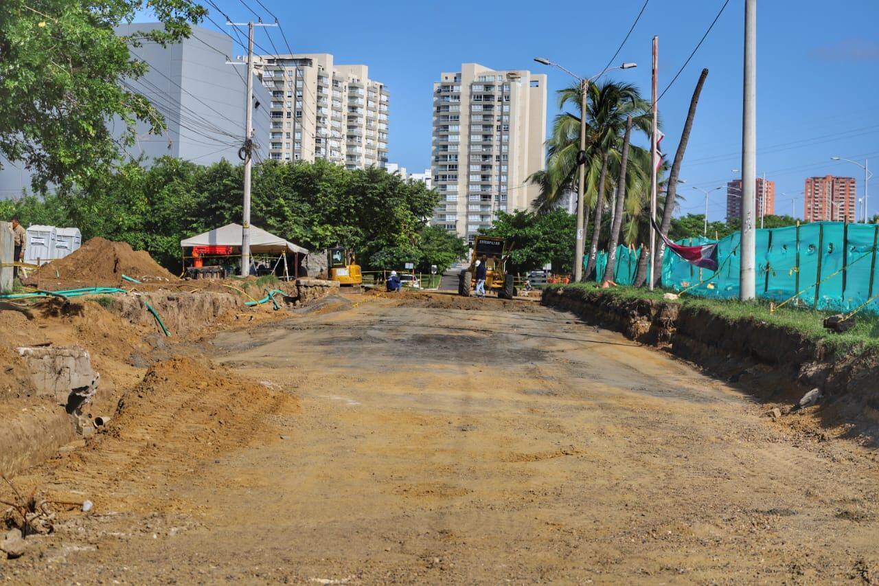 Obras "Gran Vía" entre Barranquilla y Puerto Colombia./Gobernación del Atlántico