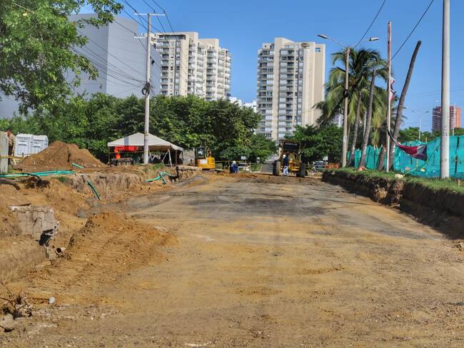 Obras "Gran Vía" entre Barranquilla y Puerto Colombia./Gobernación del Atlántico