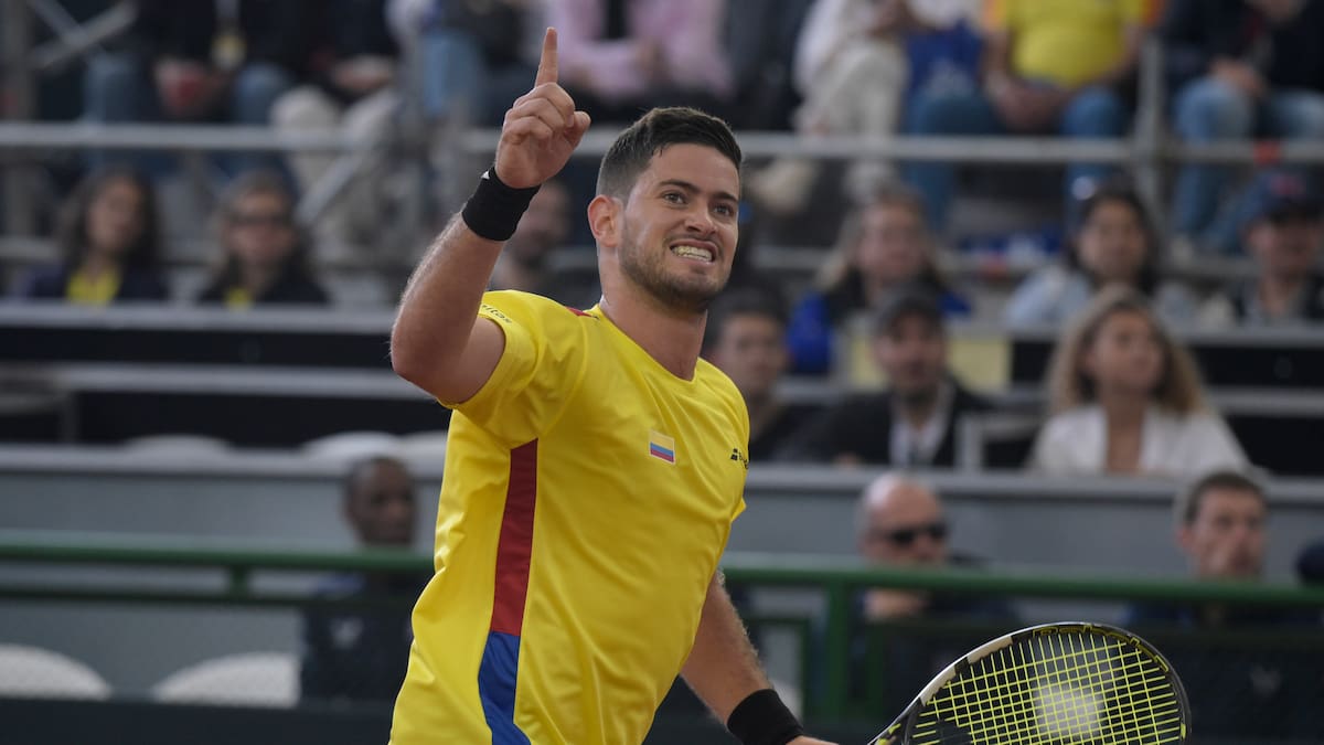 Colombia inicia su camino en Copa Davis: prográmese con los duelos de Nicolás Mejía y Adriá Soriano