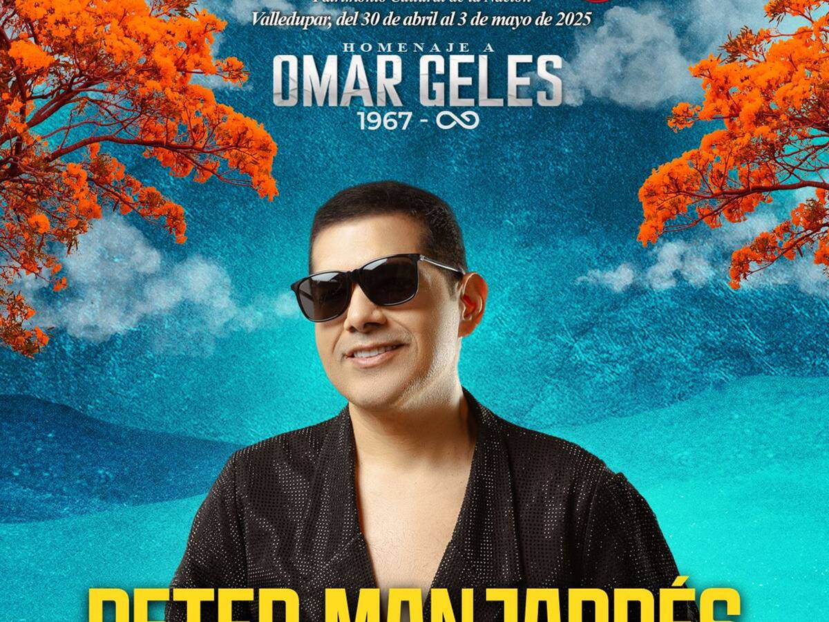 Peter Manjarrés, ícono del vallenato se presentará en el Festival de la Leyenda Vallenata 2025