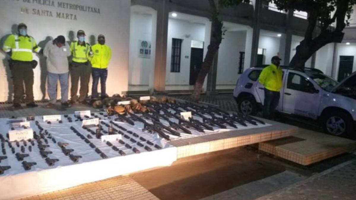 Fiscalía Bogotá asume investigación de las armas confiscadas en Magdalena
