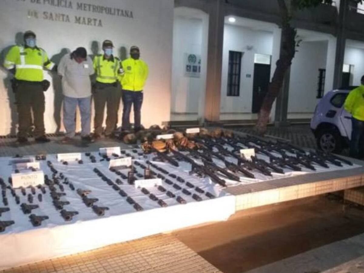 Fiscalía Bogotá asume investigación de las armas confiscadas en Magdalena