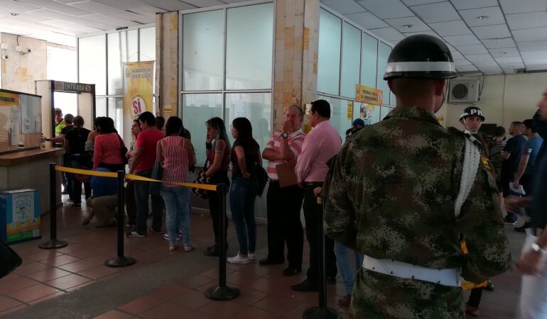 Controles en el ingreso a la alcaldía de Cúcuta