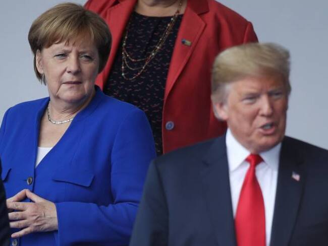 Ángela Merkel y Donald Trump