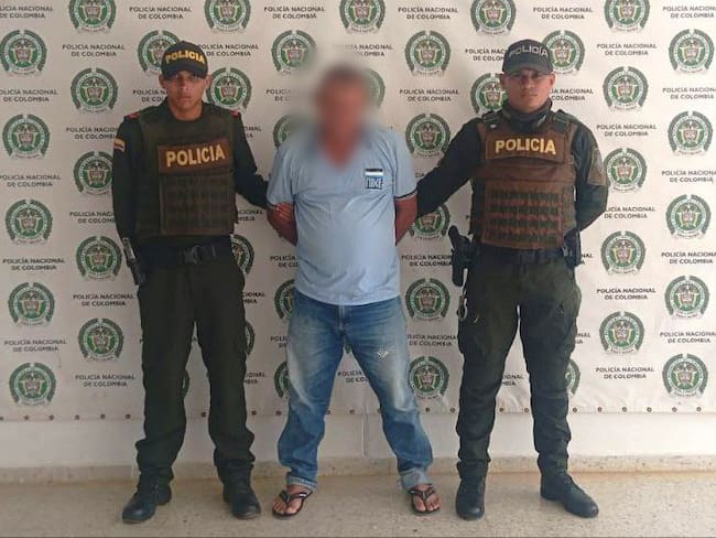 Abuelo acusado de abusar sexualmnete de su nieta en Caucasia- foto policía Antioquia