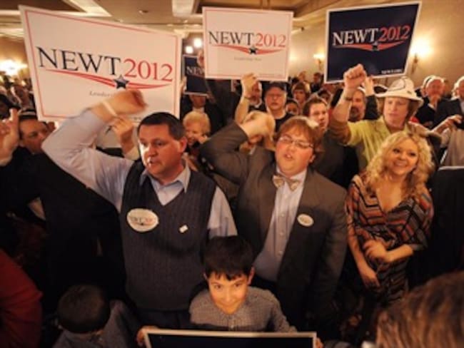 Newt Gingrich le ganó a Mitt Romney en primarias de Carolina del Sur